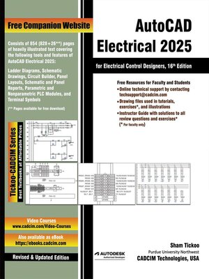 cover image of AutoCAD Electrical 2025 for Electrical Control Designers, 1